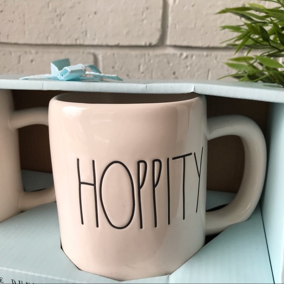 Rae Dunn Easter Hippity Hoppity Mugs Set of 2 - Picture 3 of 8